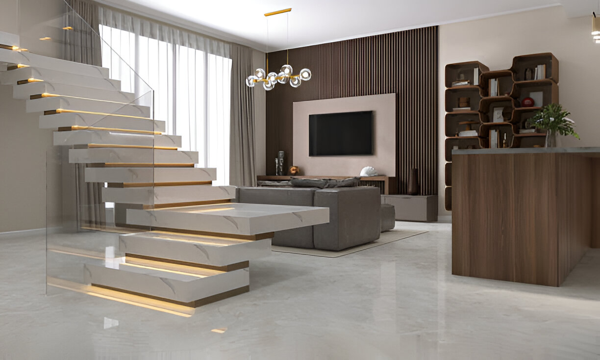 LED Glass Staircase